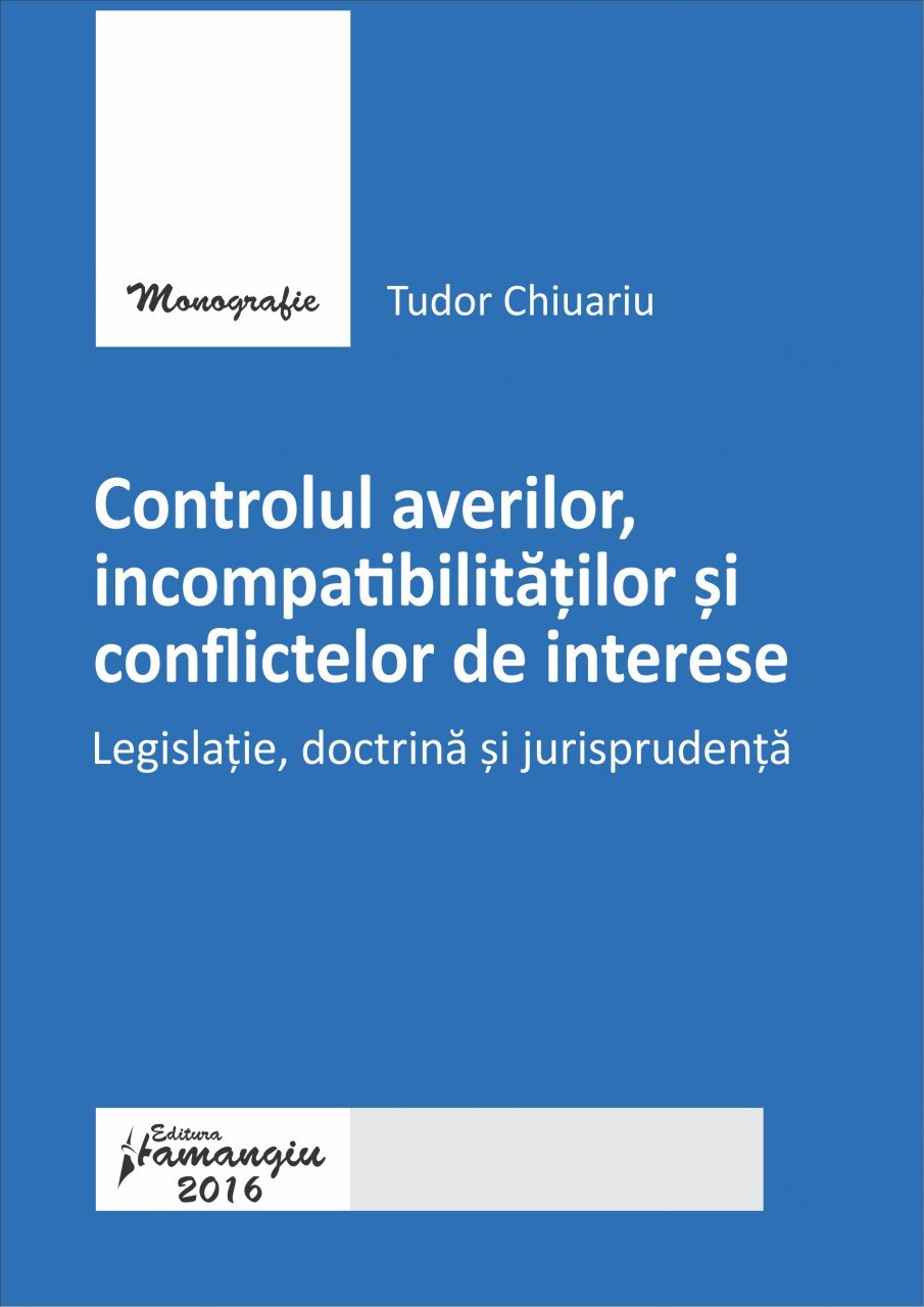 Imagine Controlul averilor, incompatibilitatilor si conflictelor de interese