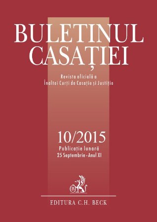 Imagine Buletinul Casatiei, nr. 10/2015