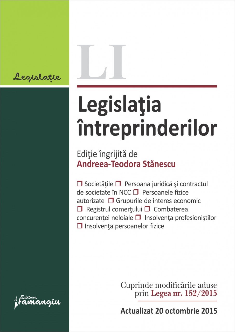 Imagine Legislatia intreprinderilor 20.10.2015