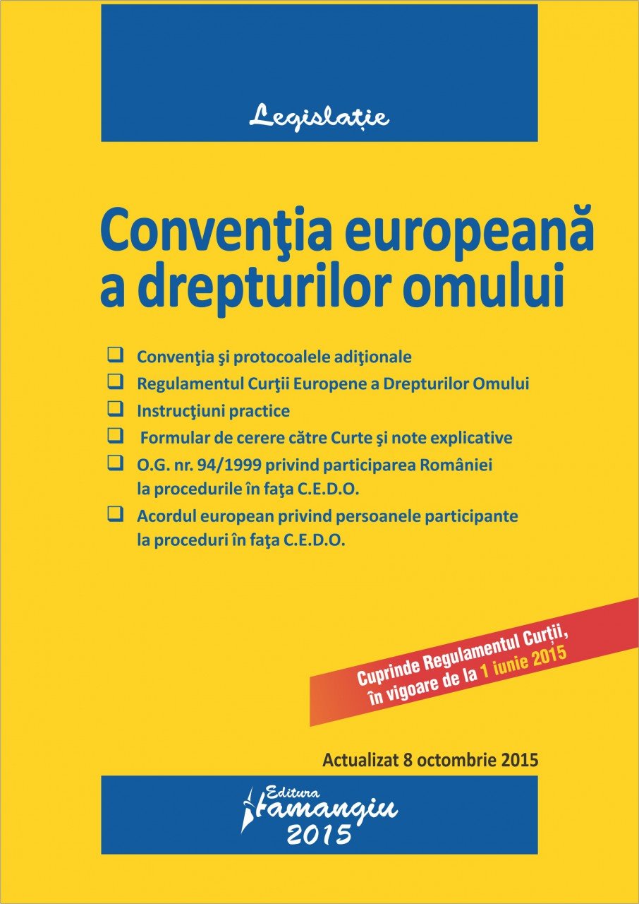 Imagine Conventia europeana a drepturilor omului 08.10.2015