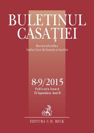 Imagine Buletinul Casatiei, nr. 8-9/2015