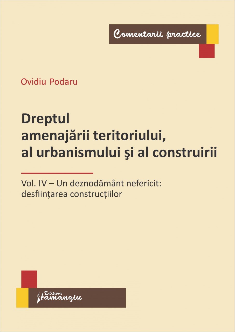 Imagine Dreptul amenajarii teritoriului, al urbanismului si al construirii