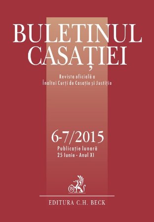 Imagine Buletinul Casatiei, nr. 6-7/2015