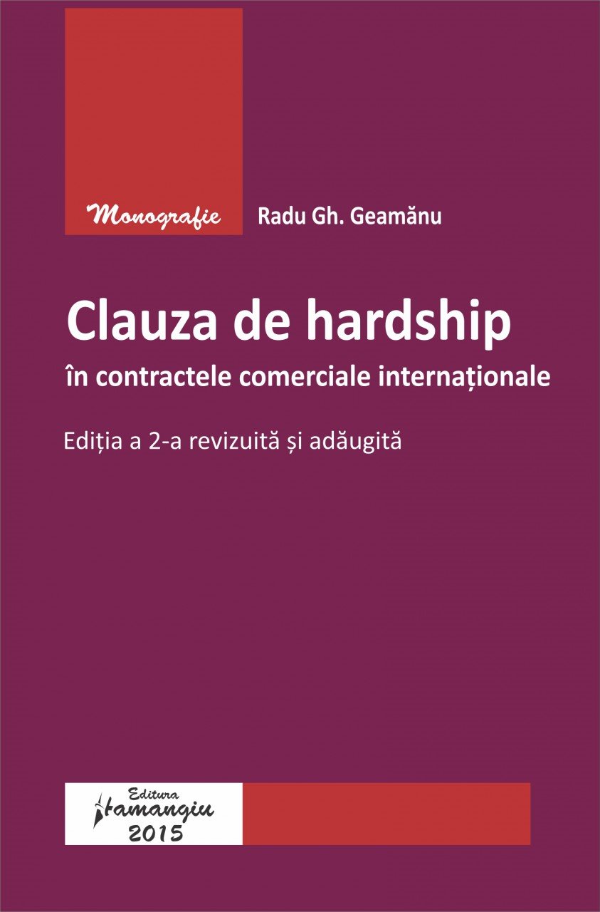 Imagine Clauza de hardship in contractele comerciale internationale. Editia a 2-a