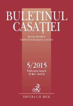 Imagine Buletinul Casatiei, nr. 5/2015