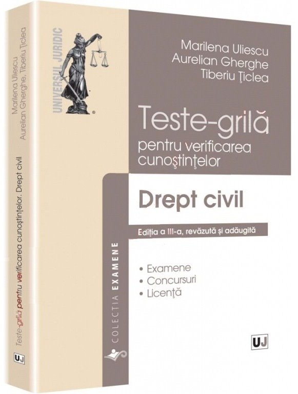 Imagine Teste-grila pentru verificarea cunostintelor. Drept civil