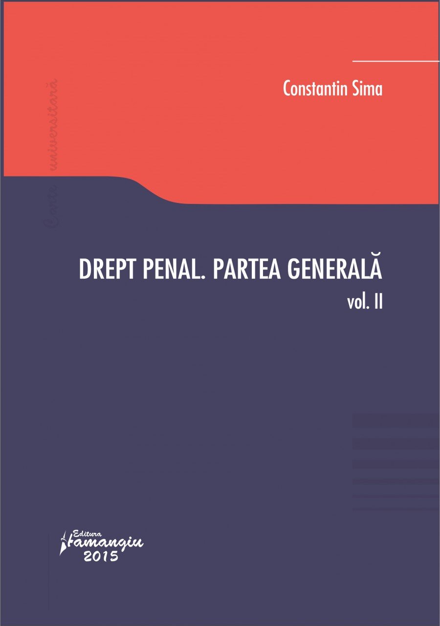 Imagine Drept penal. Partea generala. Vol. II