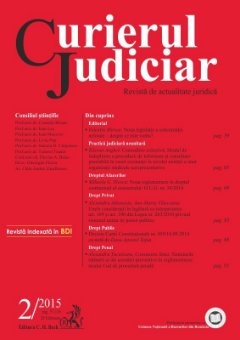 Imagine Curierul Judiciar, Nr. 2/2015