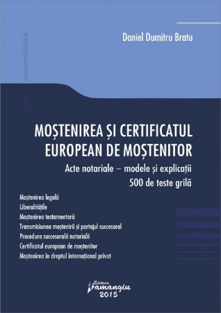 Imagine Mostenirea si certificatul european de mostenitor