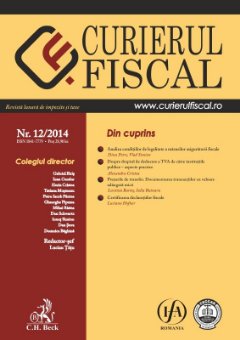 Imagine Curierul fiscal, nr. 12/2014