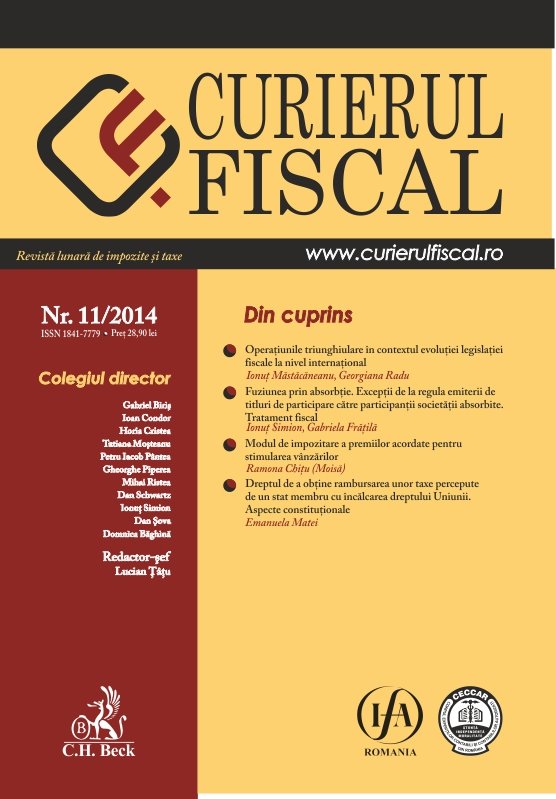 Imagine Curierul fiscal, nr. 11/2014