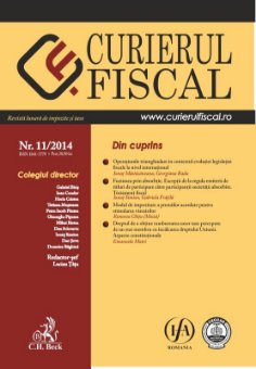Imagine Curierul fiscal, nr. 11/2014