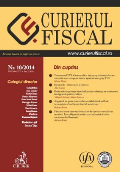 Imagine Curierul fiscal, nr. 10/2014