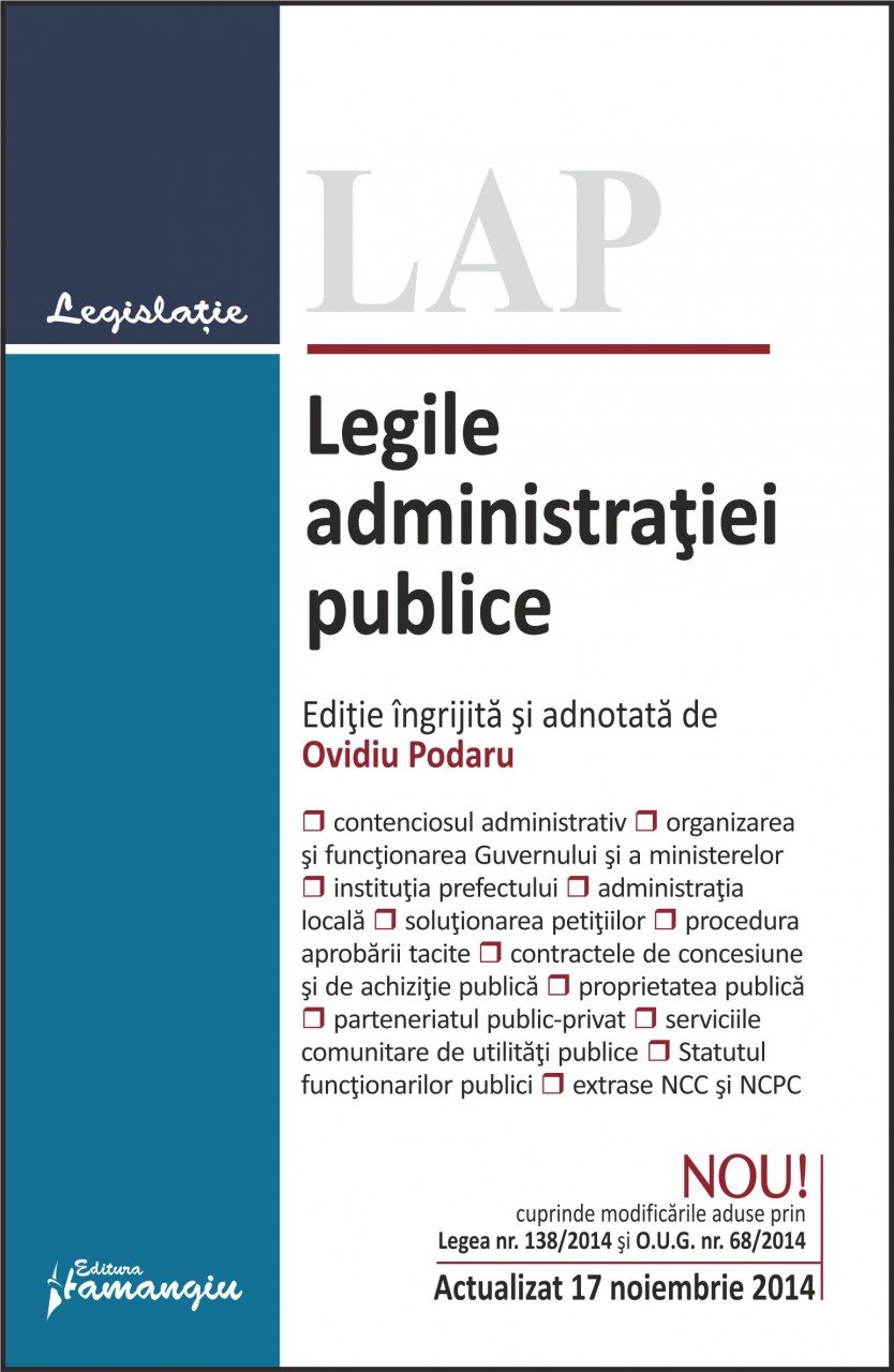 Imagine Legile administratiei publice 17.11.2014