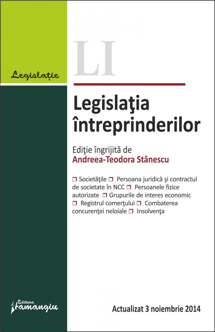 Imagine Legislatia intreprinderilor 3.11.2014