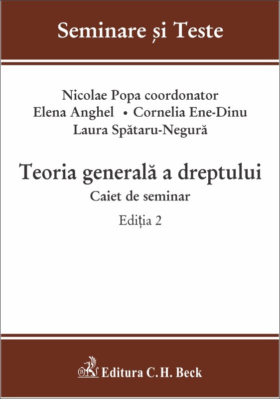 Imagine Teoria generala a dreptului. Caiet de seminar. Editia a 2-a