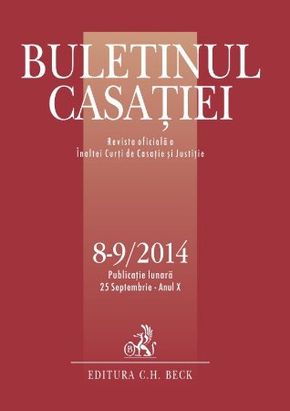 Imagine Buletinul Casatiei, nr. 8-9/2014