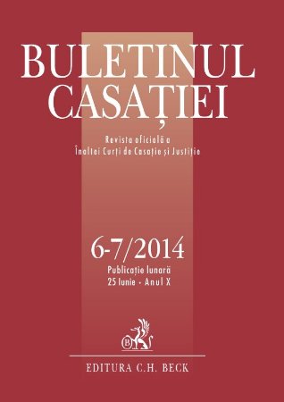 Imagine Buletinul Casatiei, nr. 6-7/2014