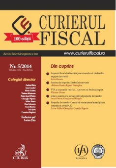 Imagine Curierul fiscal, nr. 5/2014