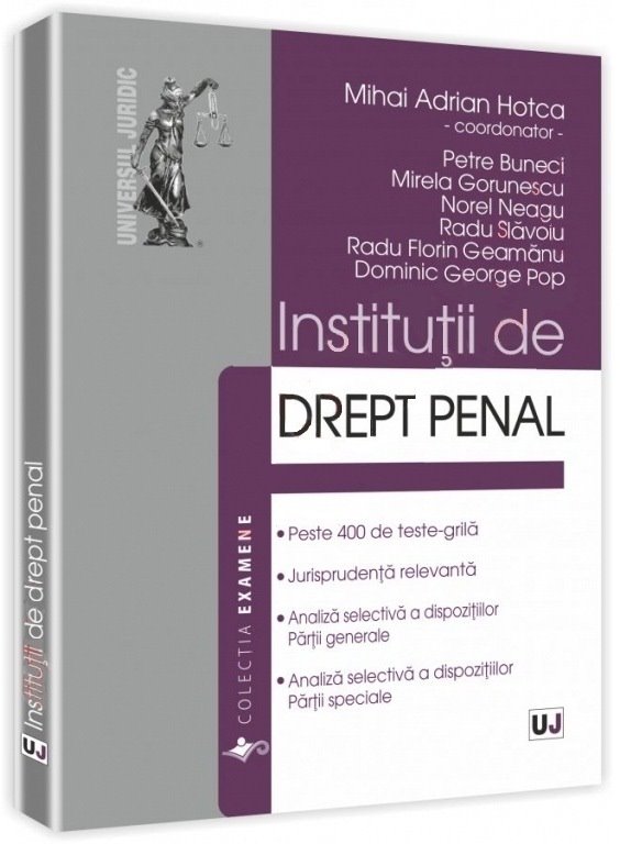 Imagine Institutii de drept penal