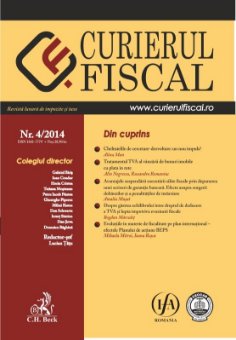 Imagine Curierul fiscal, nr. 4/2014
