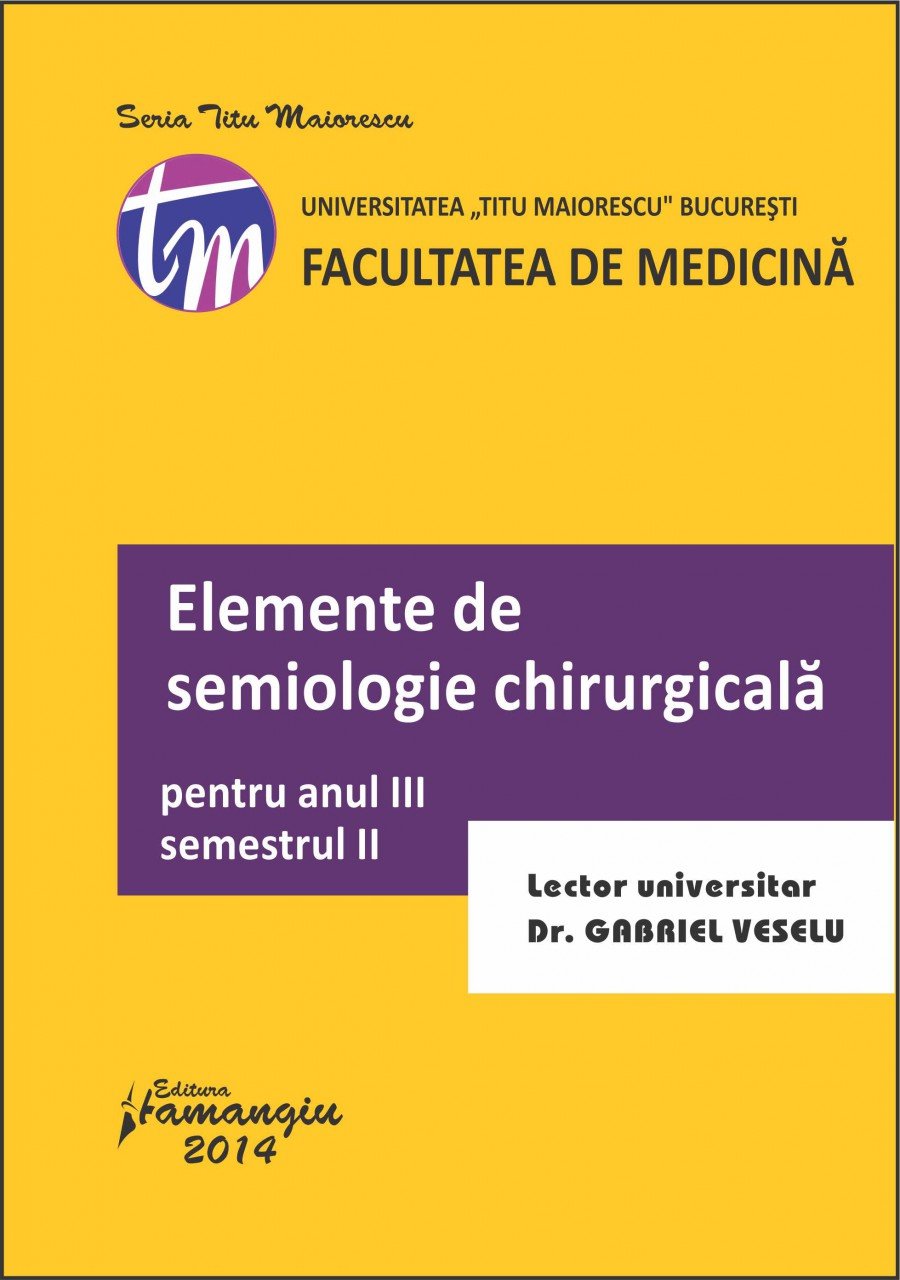 Imagine Elemente de semiologie chirurgicala 2014