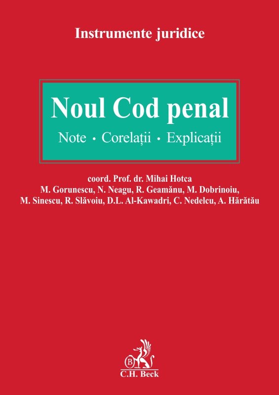 Imagine Noul Cod penal. Note. Corelatii. Explicatii