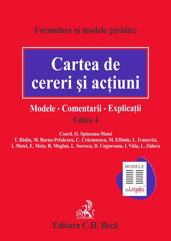 Imagine Cartea de cereri si actiuni. Modele. Comentarii. Explicatii - editia a 4-a