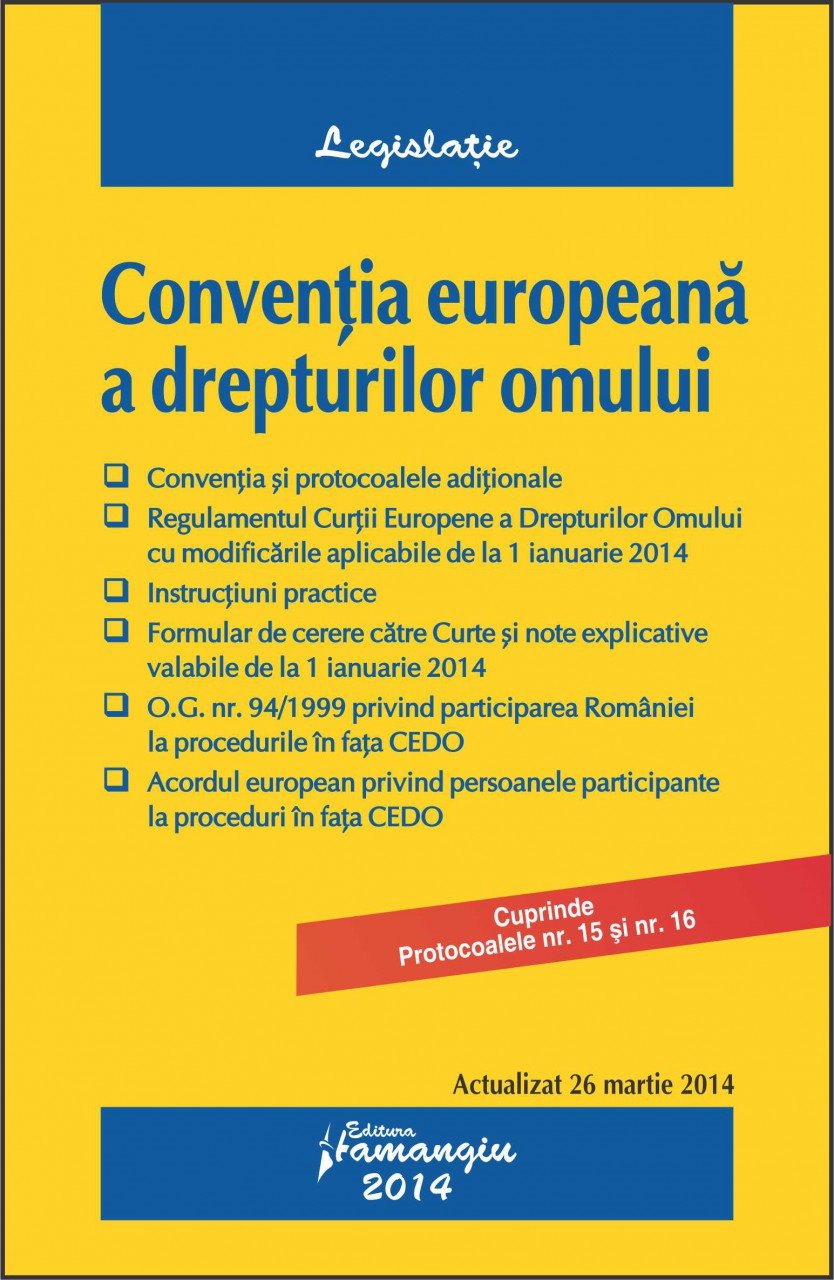 Imagine Conventia europeana a drepturilor omului 26.03.2014
