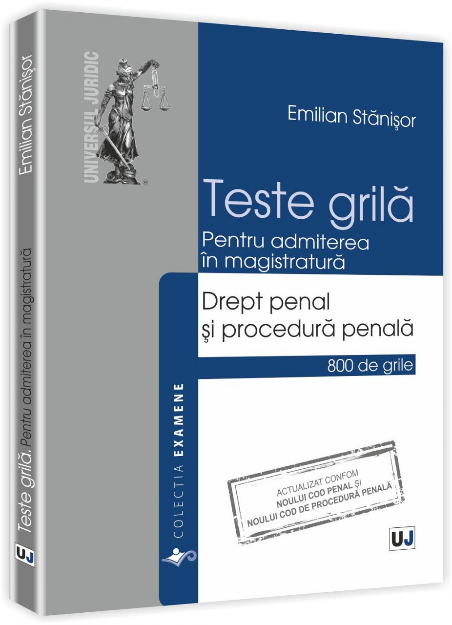 Imagine Teste grila. Pentru admiterea in magistratura