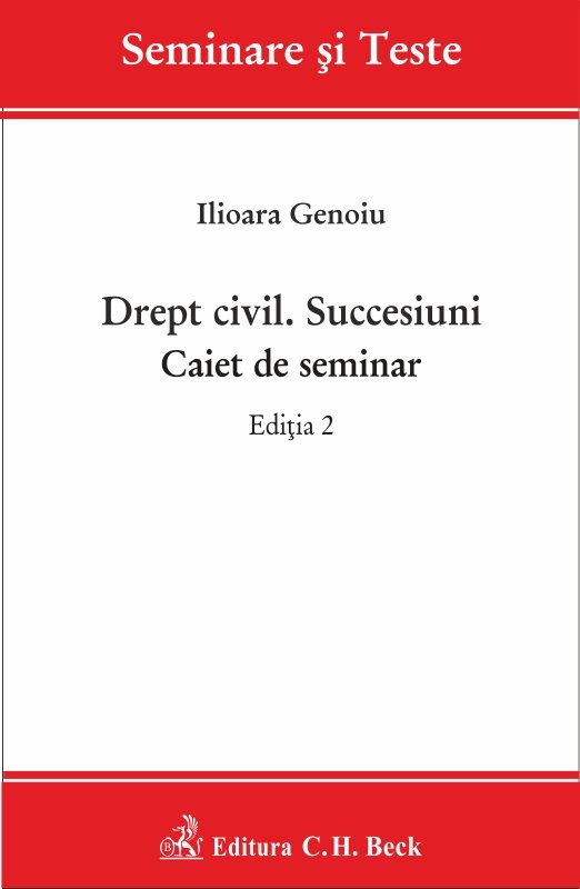 Imagine Drept civil. Succesiuni. Caiet de seminar. Editia a 2-a