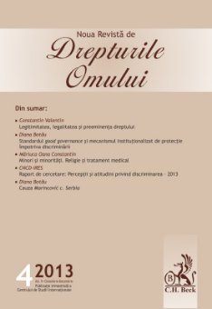 Imagine Noua Revista de Drepturile Omului, Nr. 4/2013