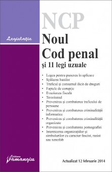 Imagine Noul Cod penal si 11 legi uzuale 12.02.2014