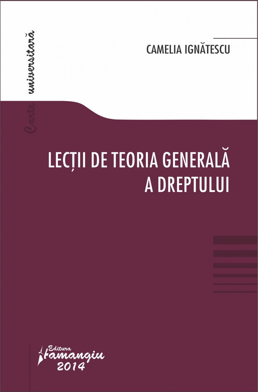 Imagine Lectii de Teoria generala a dreptului