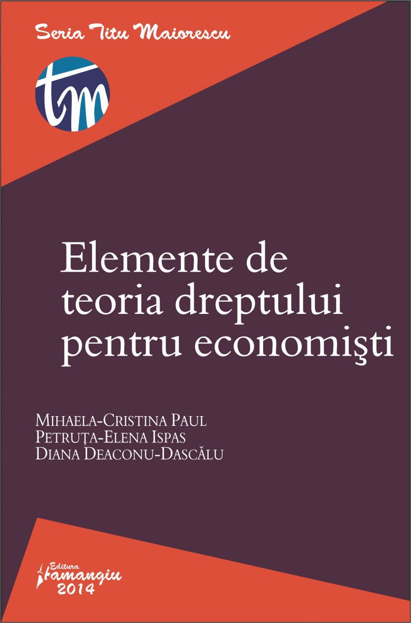 Imagine Elemente de teoria dreptului pentru economisti