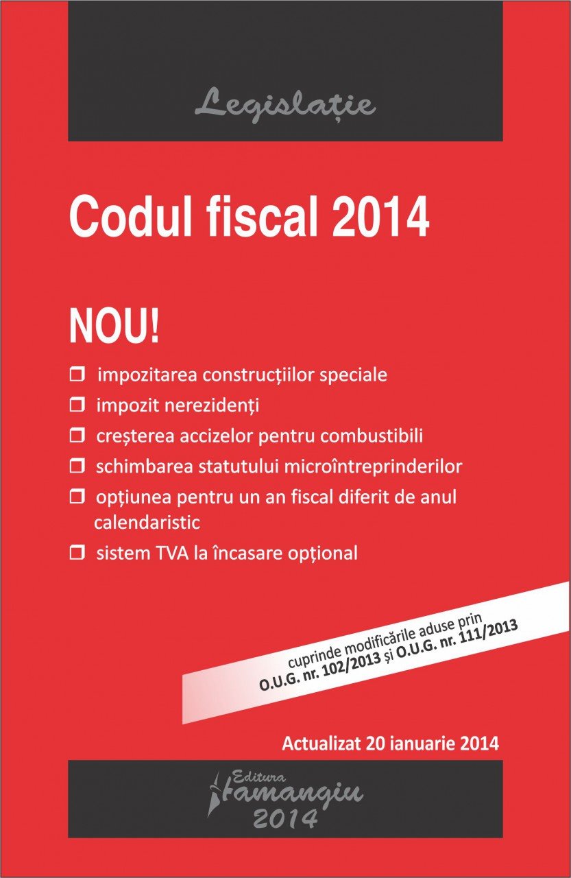 Imagine (Vechi) Codul fiscal 20.01.2014