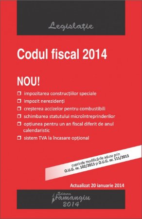 Imagine (Vechi) Codul fiscal 20.01.2014