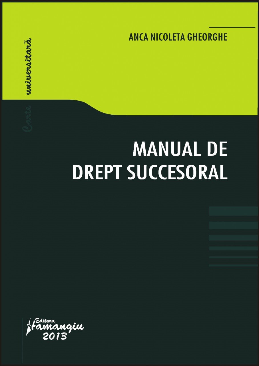 Imagine Manual de drept succesoral