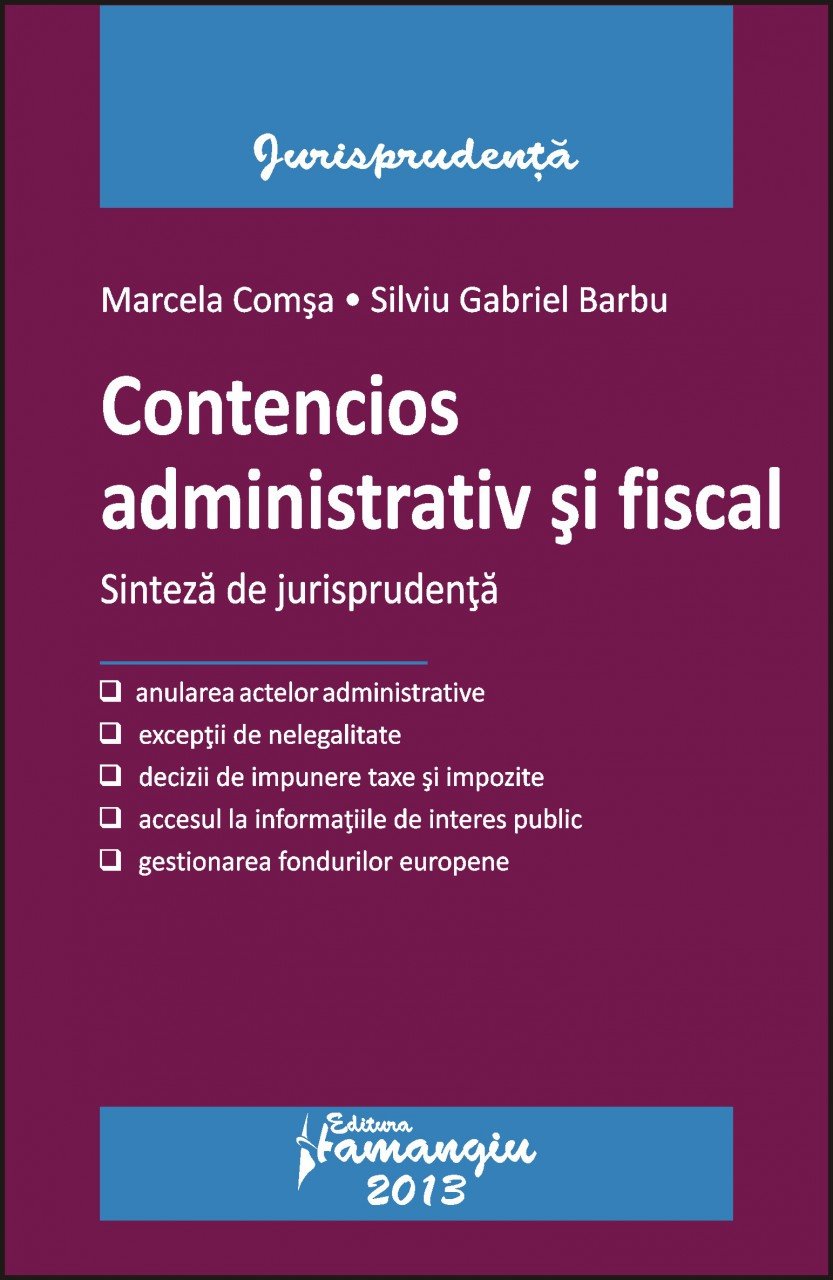 Imagine Contencios administrativ si fiscal. Sinteza de jurisprudenta