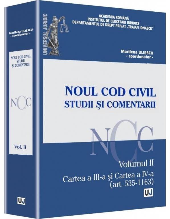 Imagine Noul Cod Civil. Studii si comentarii - Volumul II