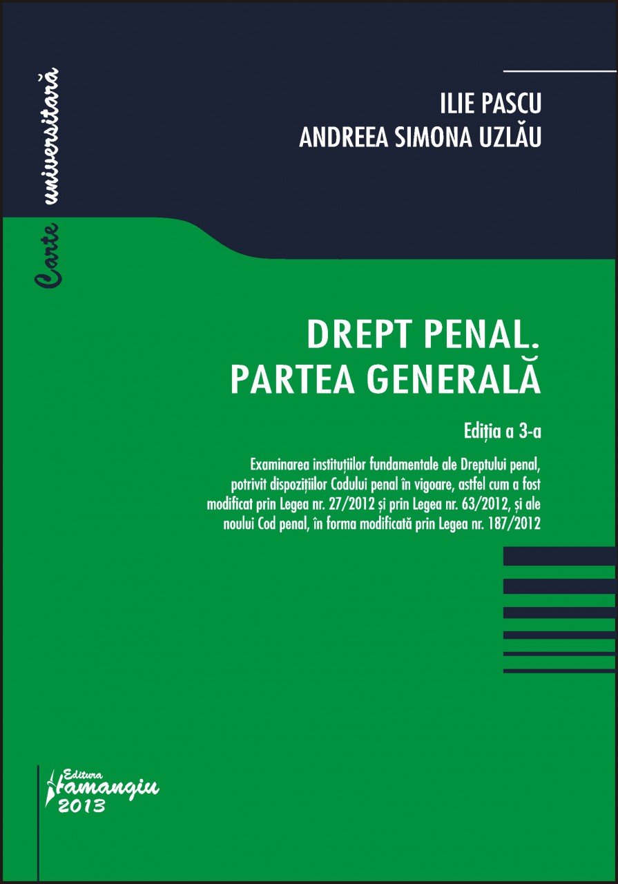 Imagine Drept penal. Partea generala. Editia a 3-a