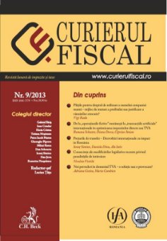 Imagine Curierul fiscal, nr. 9/2013