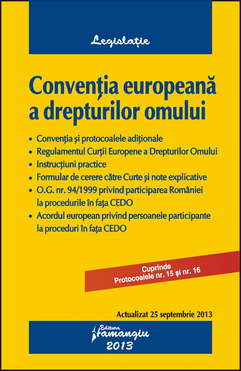Imagine Conventia europeana a drepturilor omului  25.09.2013