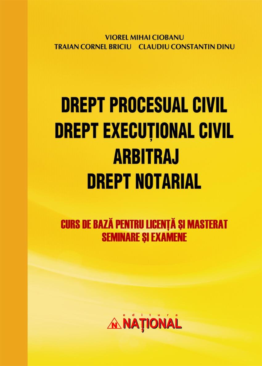 Imagine Drept procesual civil. Drept executional civil. Arbitraj. Drept notarial