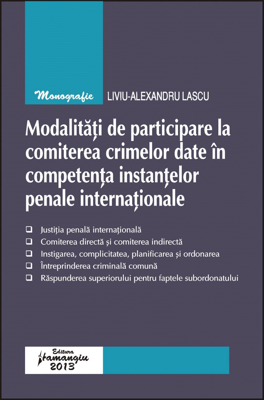 Imagine Modalitati de participare la comiterea crimelor date in competenta instantelor penale int
