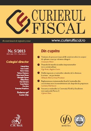 Imagine Curierul fiscal, nr. 5/2013