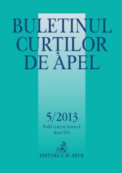 Imagine Buletinul Curtilor de Apel, Nr.5/2013