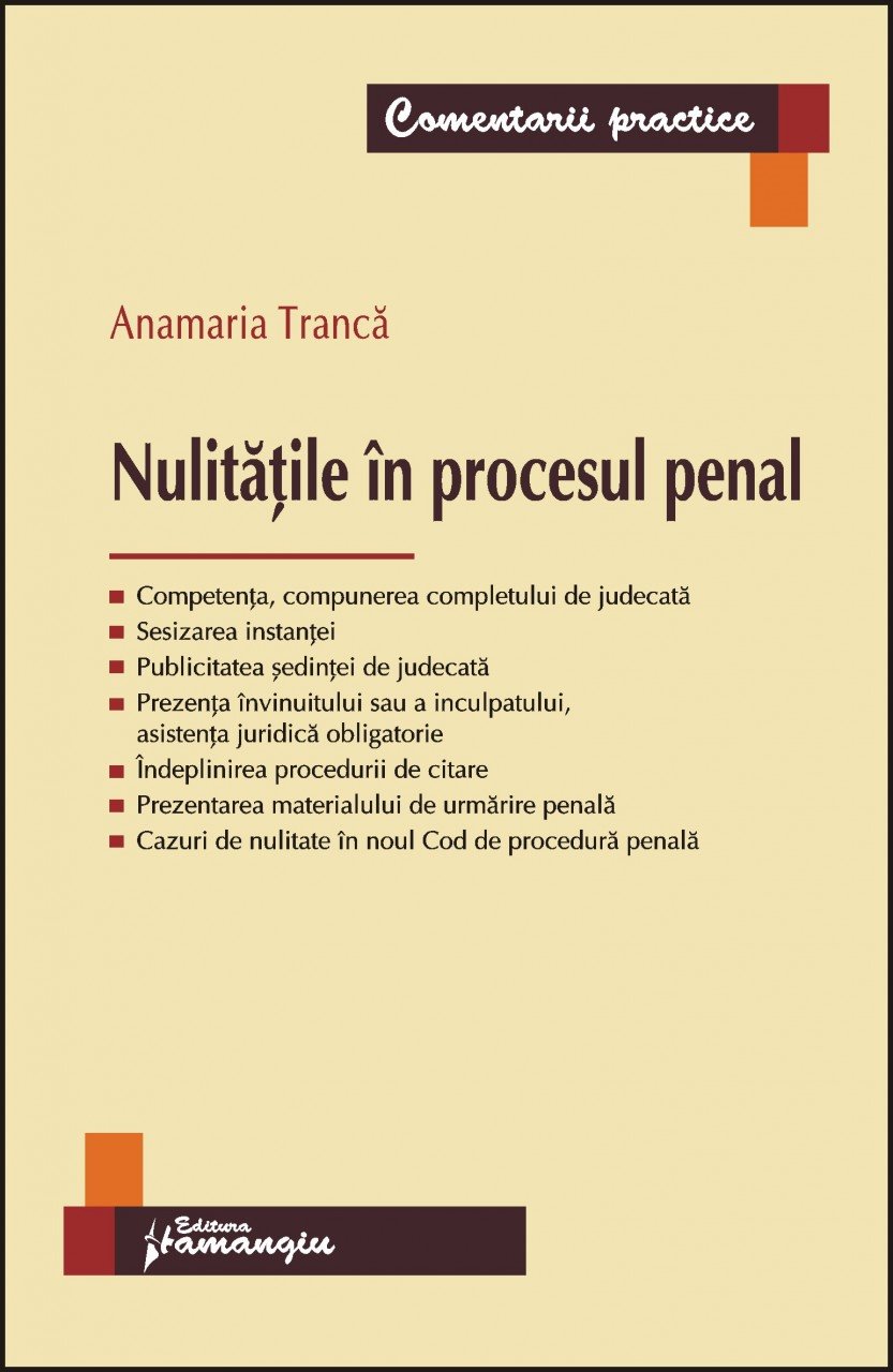 Imagine Nulitatile in procesul penal
