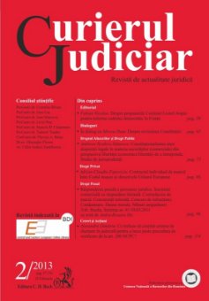 Imagine Curierul Judiciar, Nr. 2/2013