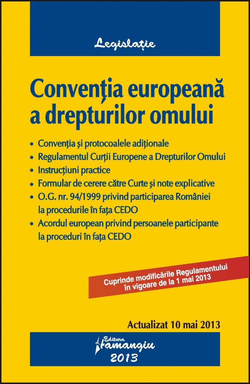 Imagine Conventia europeana a drepturilor omului  10.05.2013